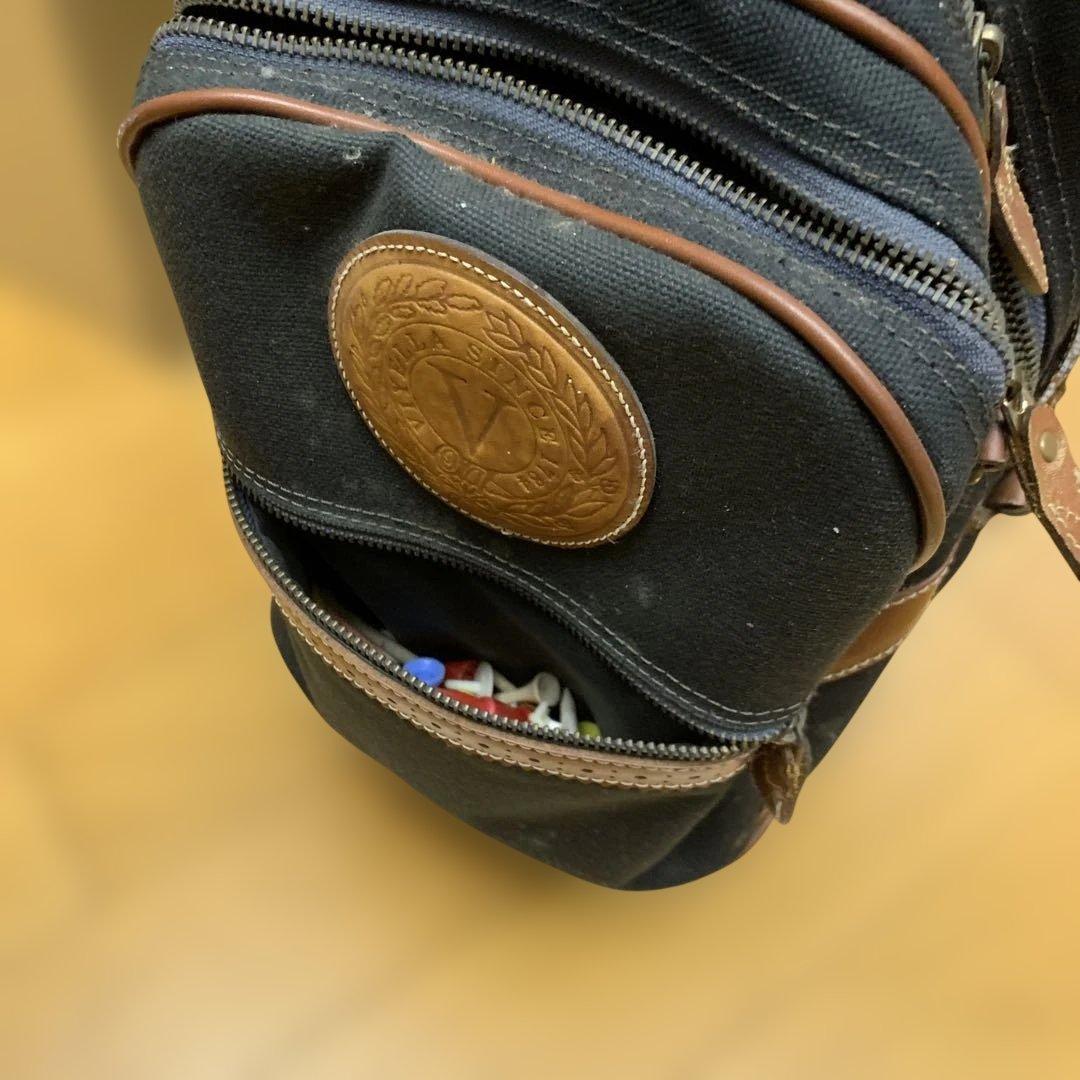 クラシック ゴルフセット紺色キャンバスゴルフバッグ