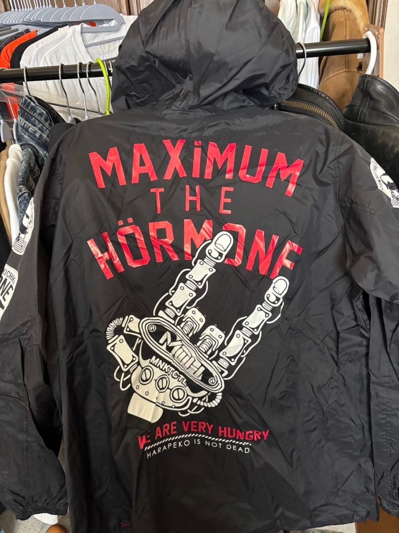 MAXIMUM THE HORMONE ナイロン ウィンドブレーカー XL