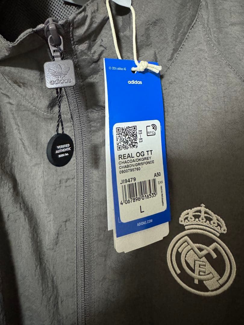 adidas×Real Madridトラックジャケット日本規格XL size