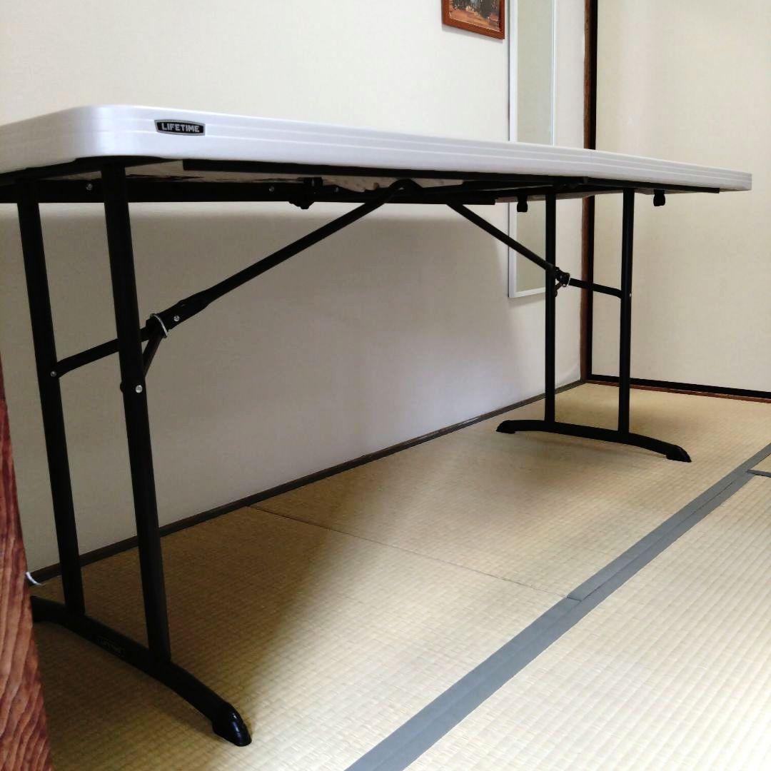 ☆美品☆ コストコ LIFETIME ライフタイム ６人掛 折りたたみ テーブル