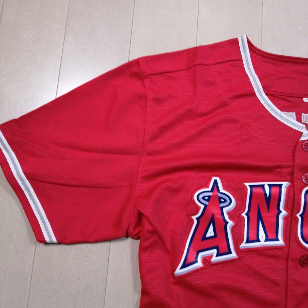 【新品】大谷翔平 L エンゼルス 赤ノーブランド ユニフォーム   赤