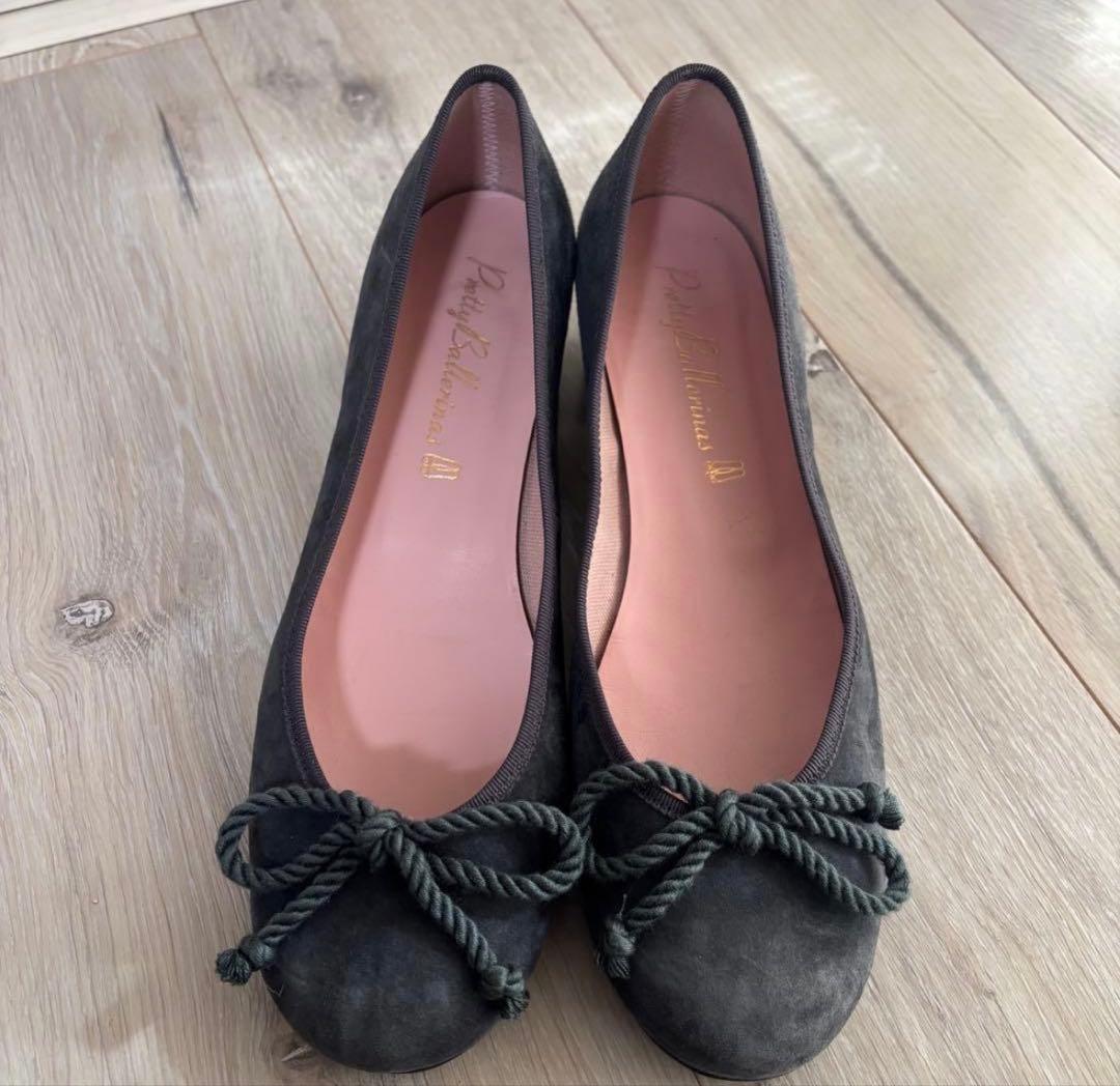 Pretty Ballerinas 37 美品 ヒール バレエシューズ23.5㎝