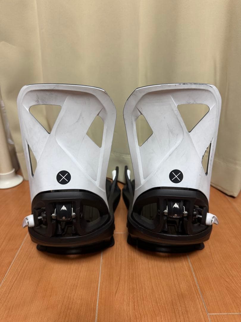 バートン　ステップオンX バインディング　メンズＬ　ブラック×ホワイト