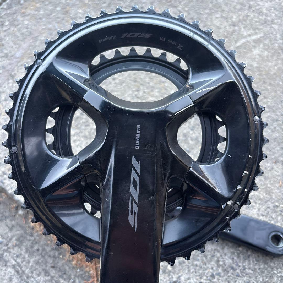 Shimano 105 クランクセット ブラック