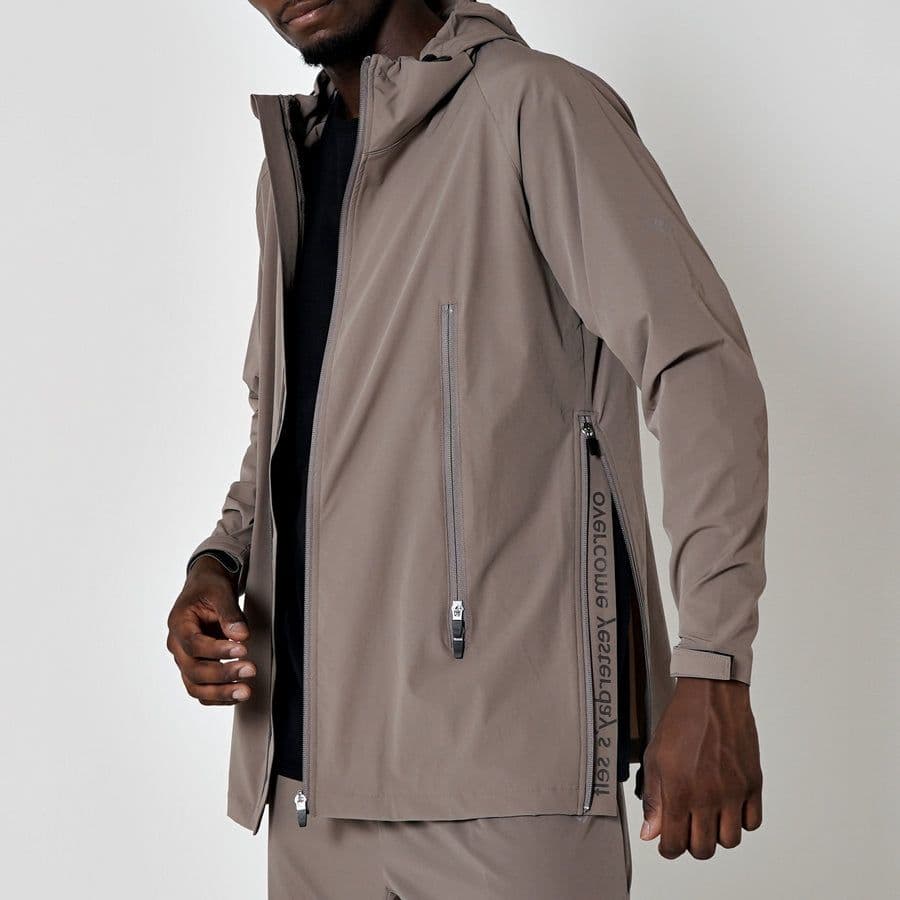 ウォーキング・ランニングウェア ovys WORKOUT NYLON ZIP-UP JACKET brown