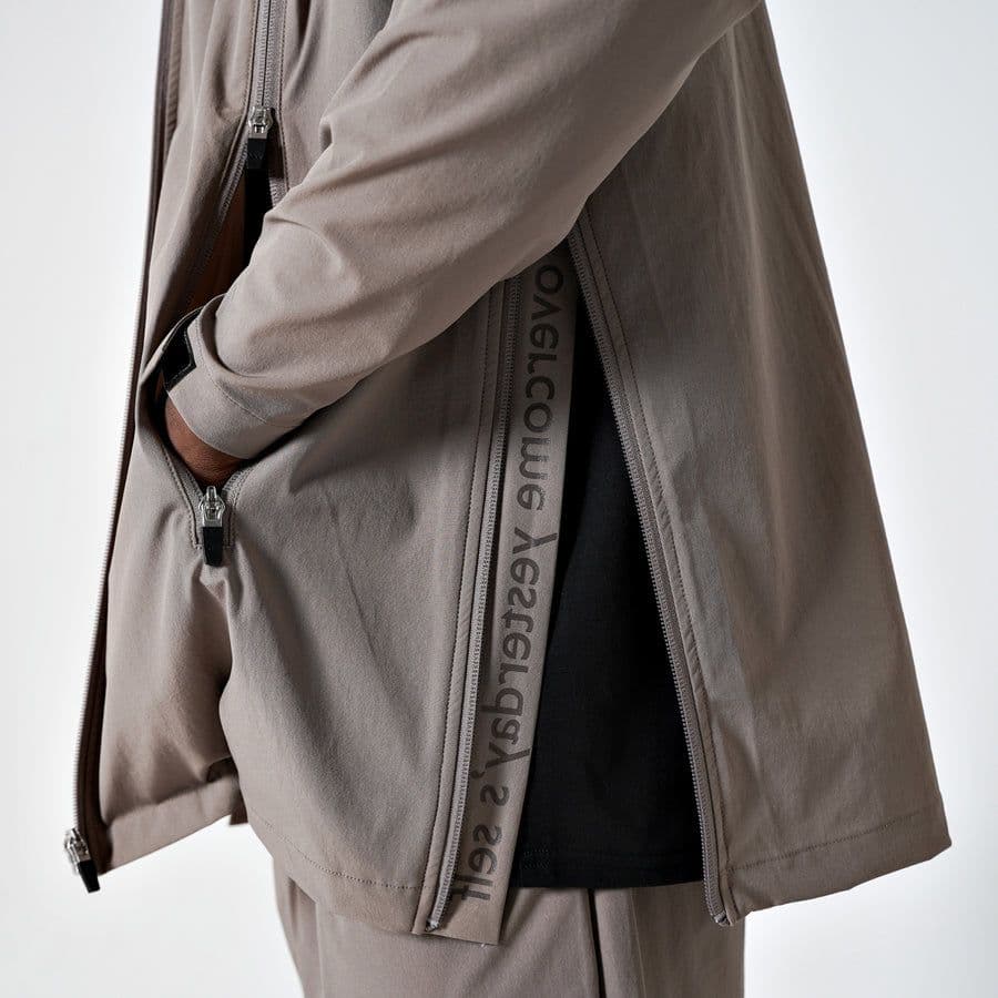 ウォーキング・ランニングウェア ovys WORKOUT NYLON ZIP-UP JACKET brown
