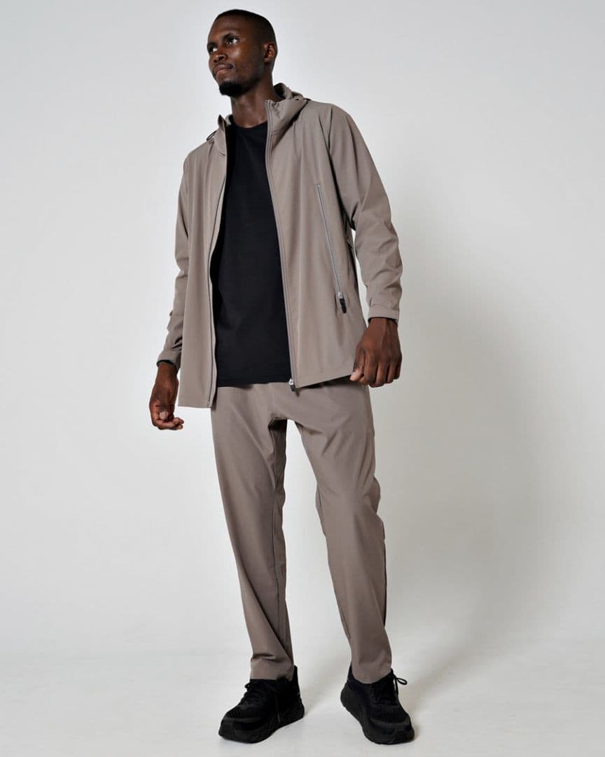 ウォーキング・ランニングウェア ovys WORKOUT NYLON ZIP-UP JACKET brown