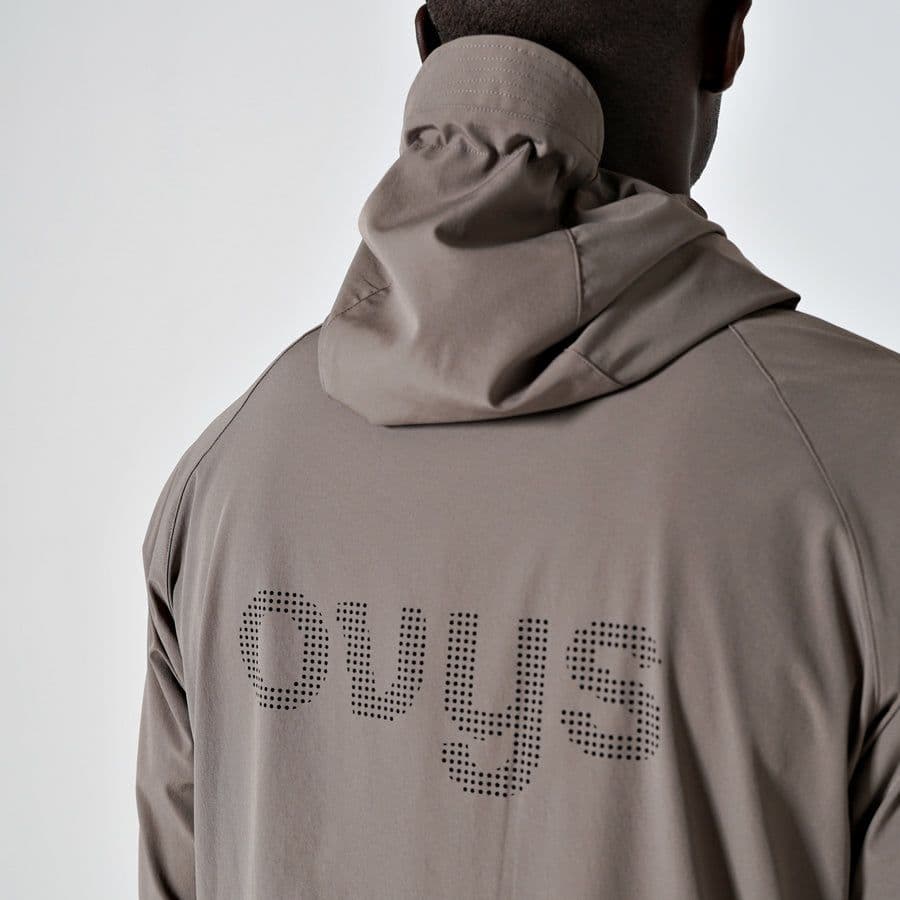 ウォーキング・ランニングウェア ovys WORKOUT NYLON ZIP-UP JACKET brown