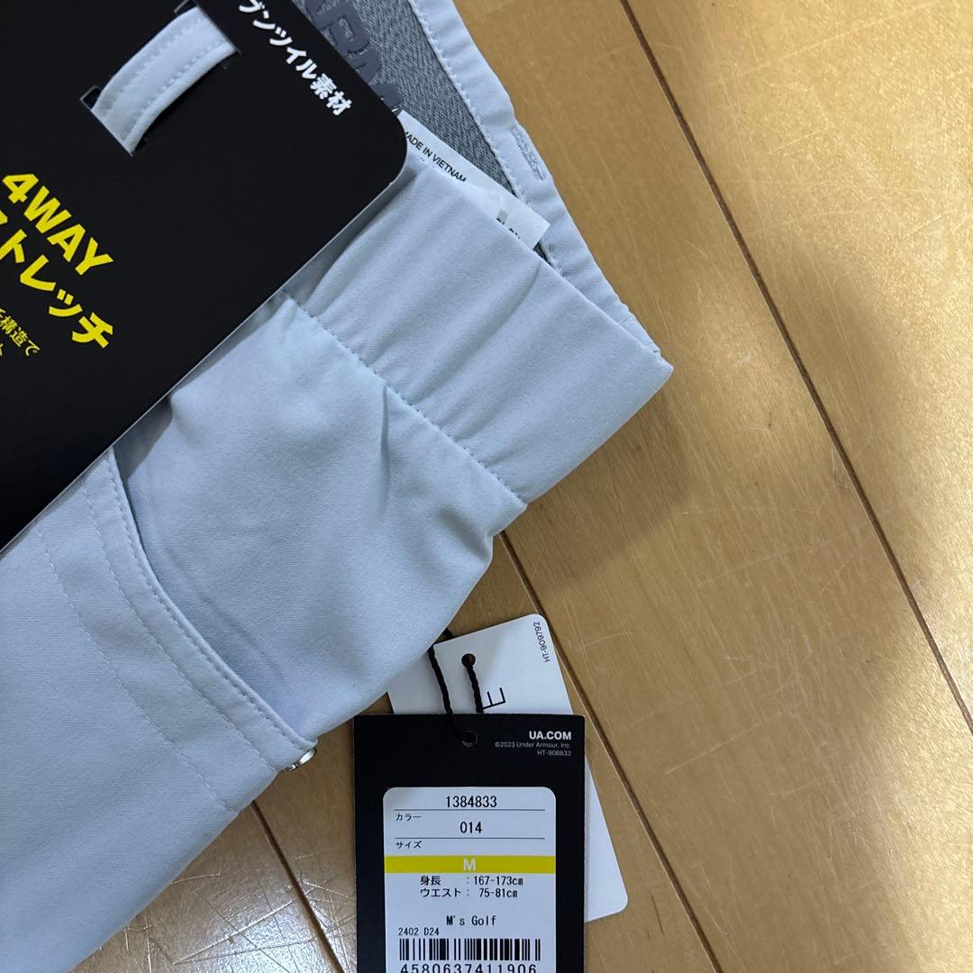 未使用　アンダーアーマー　ゴルフ 4WAYストレッチパンツ ホワイト M
