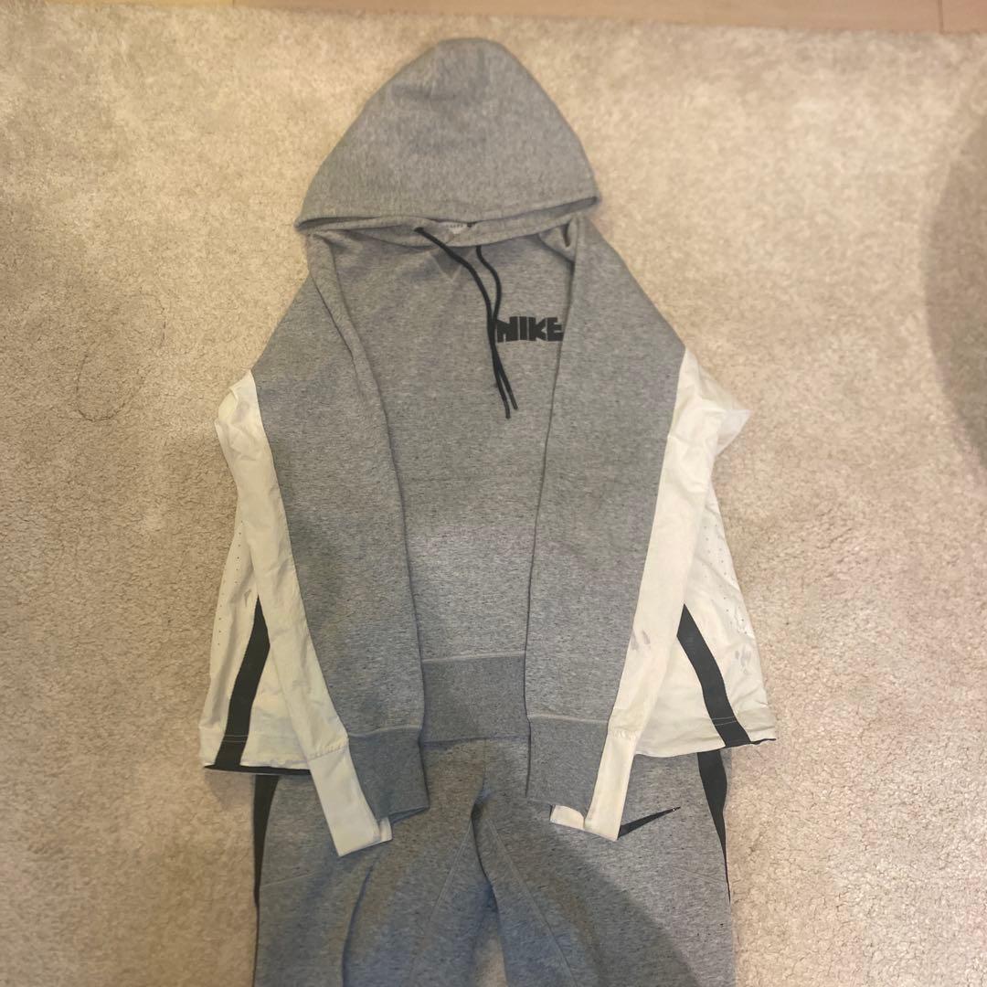早い者勝ち　sacai×Nike グレー ジャージ上下セット S