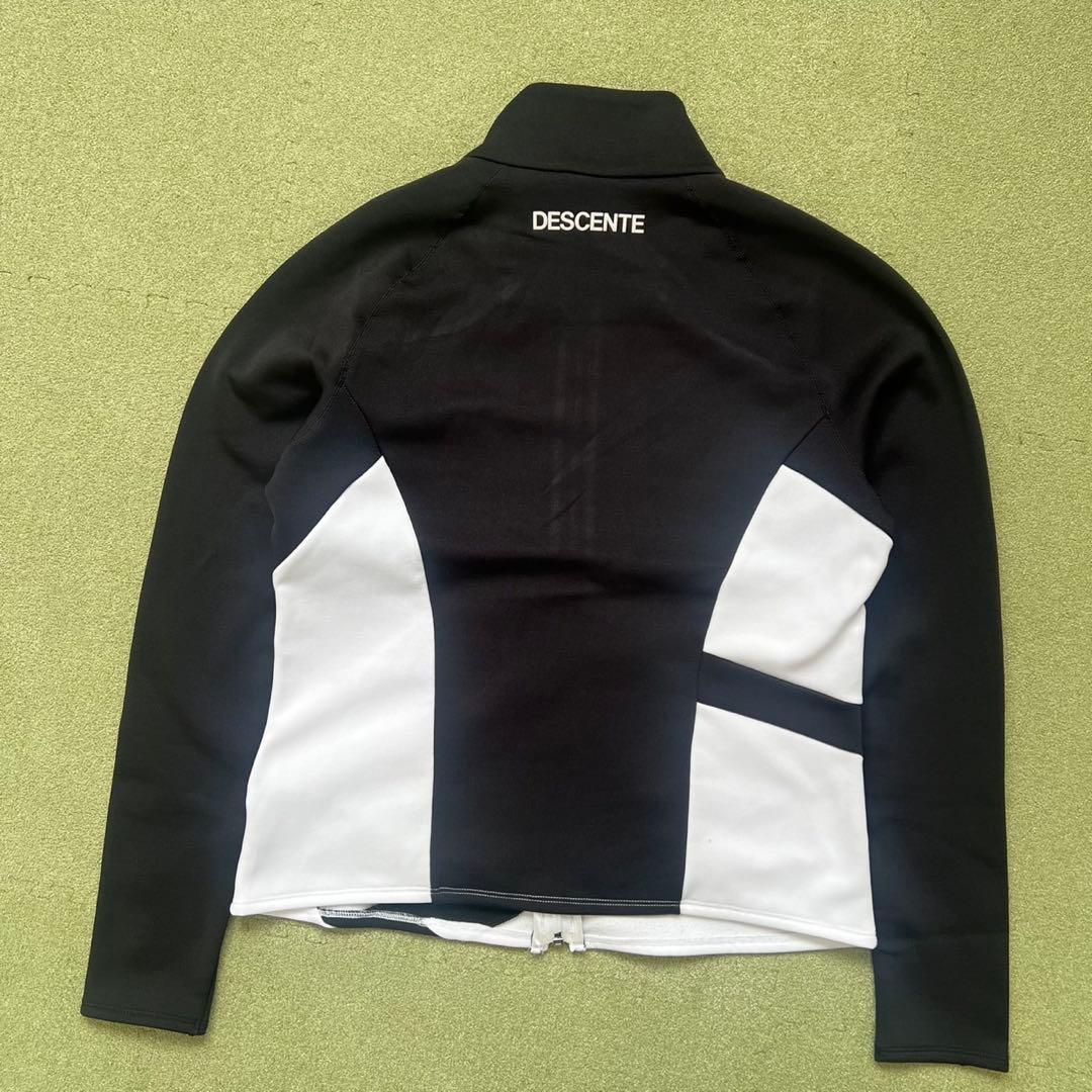 DESCENTE GOLF デサントゴルフ　バイカラー　裏起毛　中田英寿　白黒