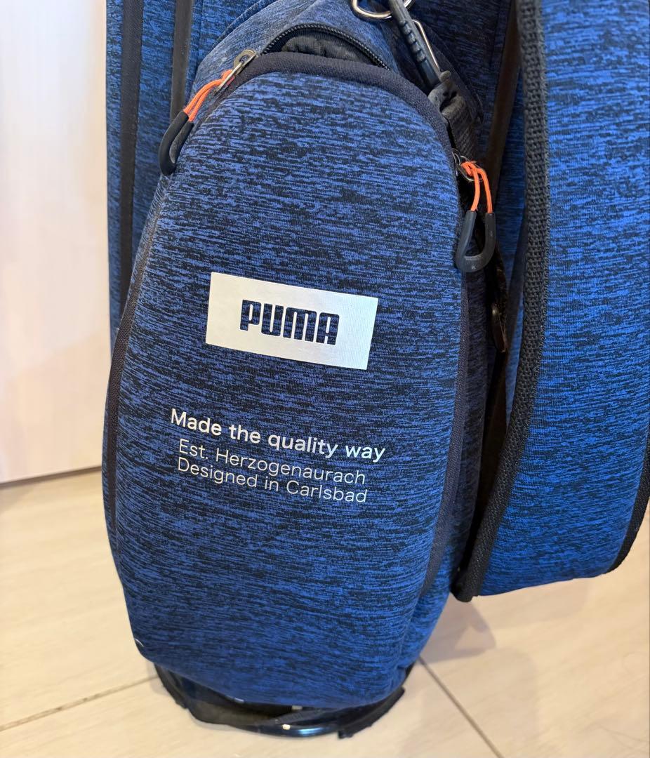 PUMAプーマ紺ネイビー青ブルーゴルフバッグメンズキャディバッグ