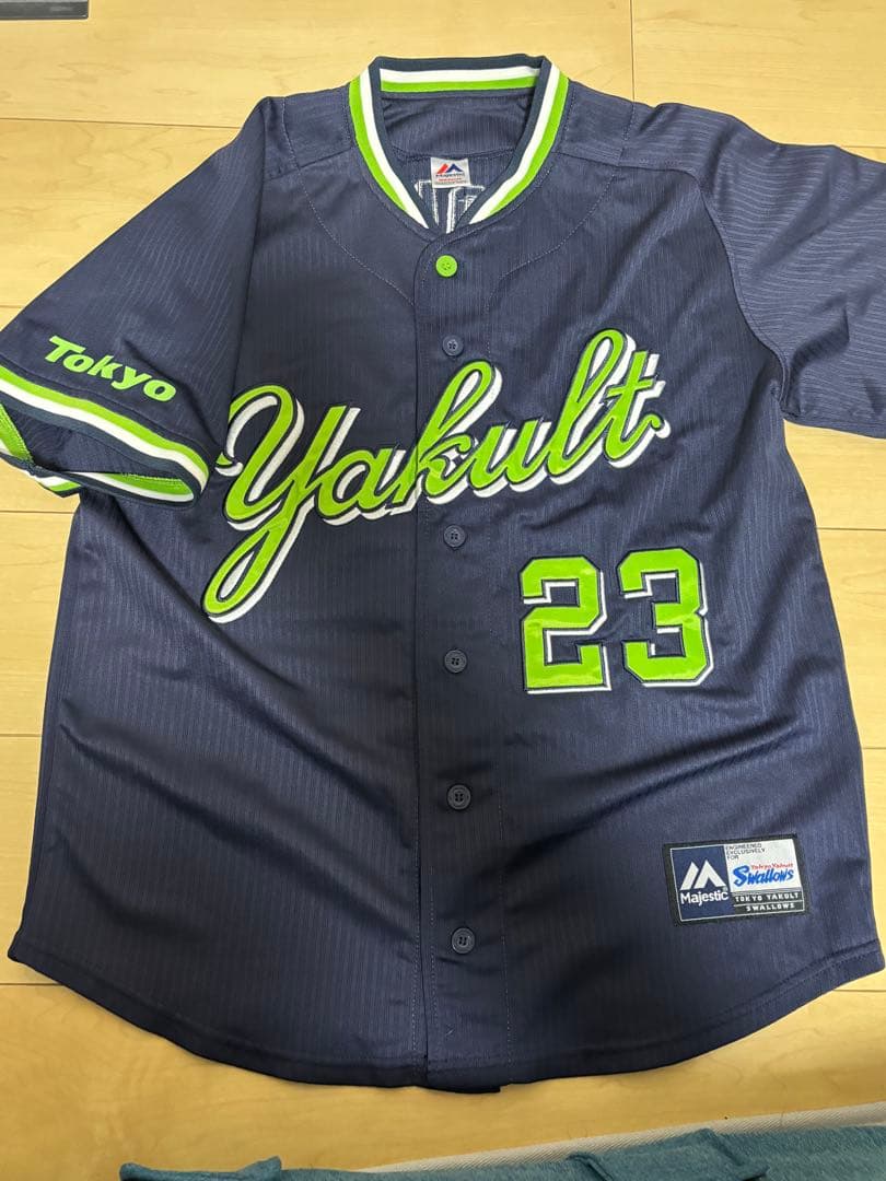 東京ヤクルトスワローズ 青木宣親 ユニフォーム ビジター マジェスティック製 M