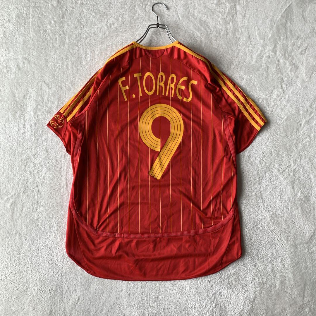 美品 スペイン代表 2006W杯 adidas ユニフォーム トーレス 9