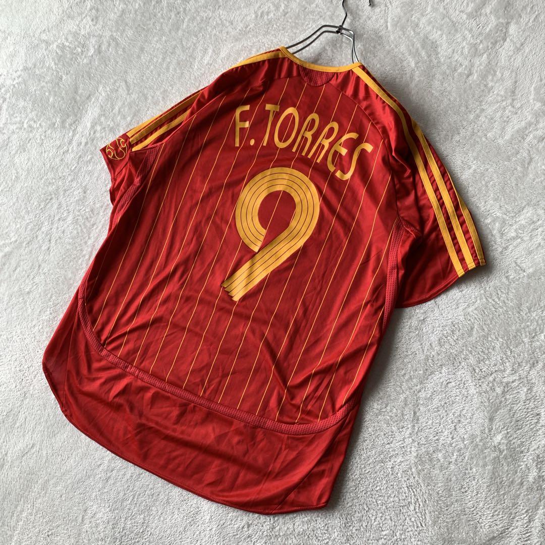 美品 スペイン代表 2006W杯 adidas ユニフォーム トーレス 9