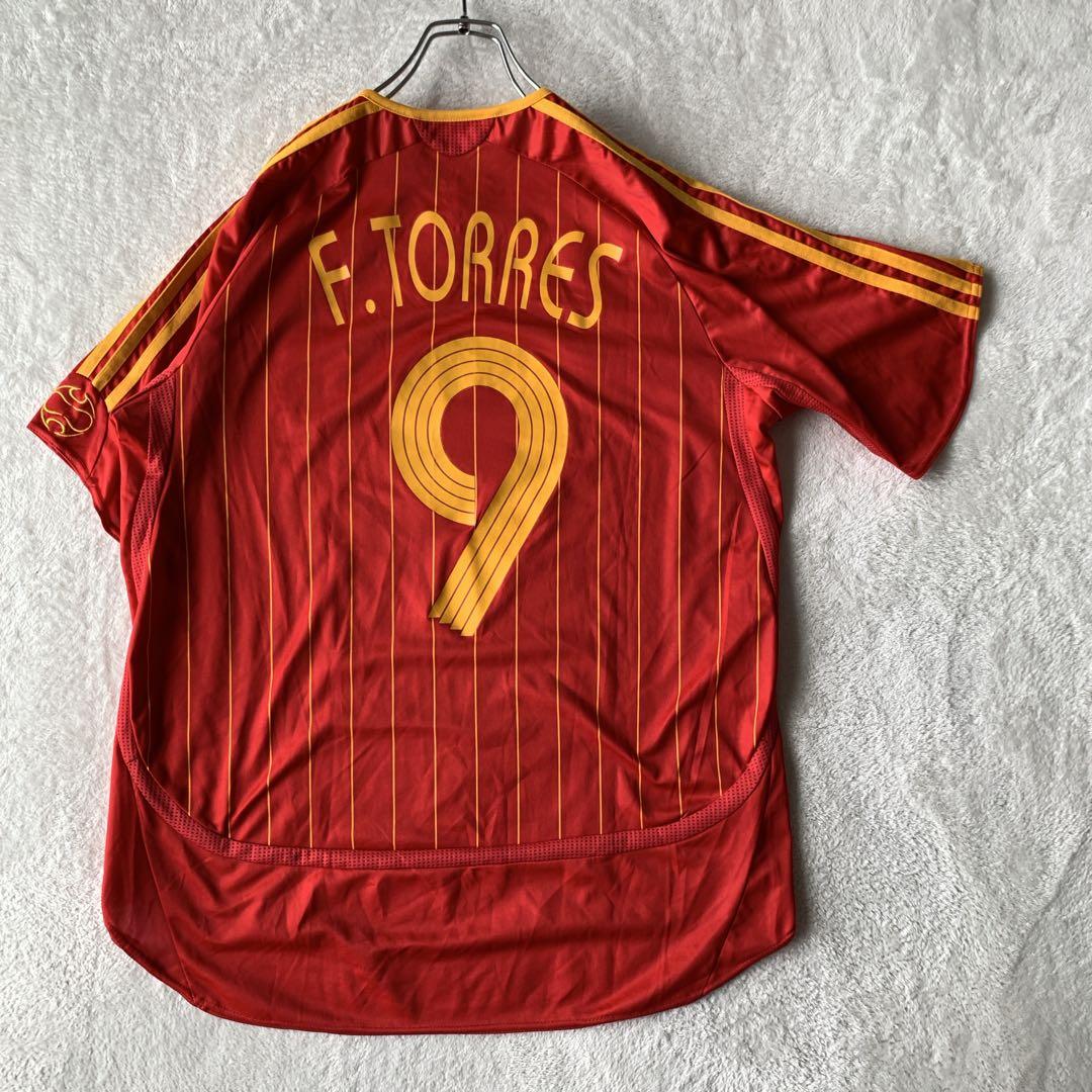 美品 スペイン代表 2006W杯 adidas ユニフォーム トーレス 9