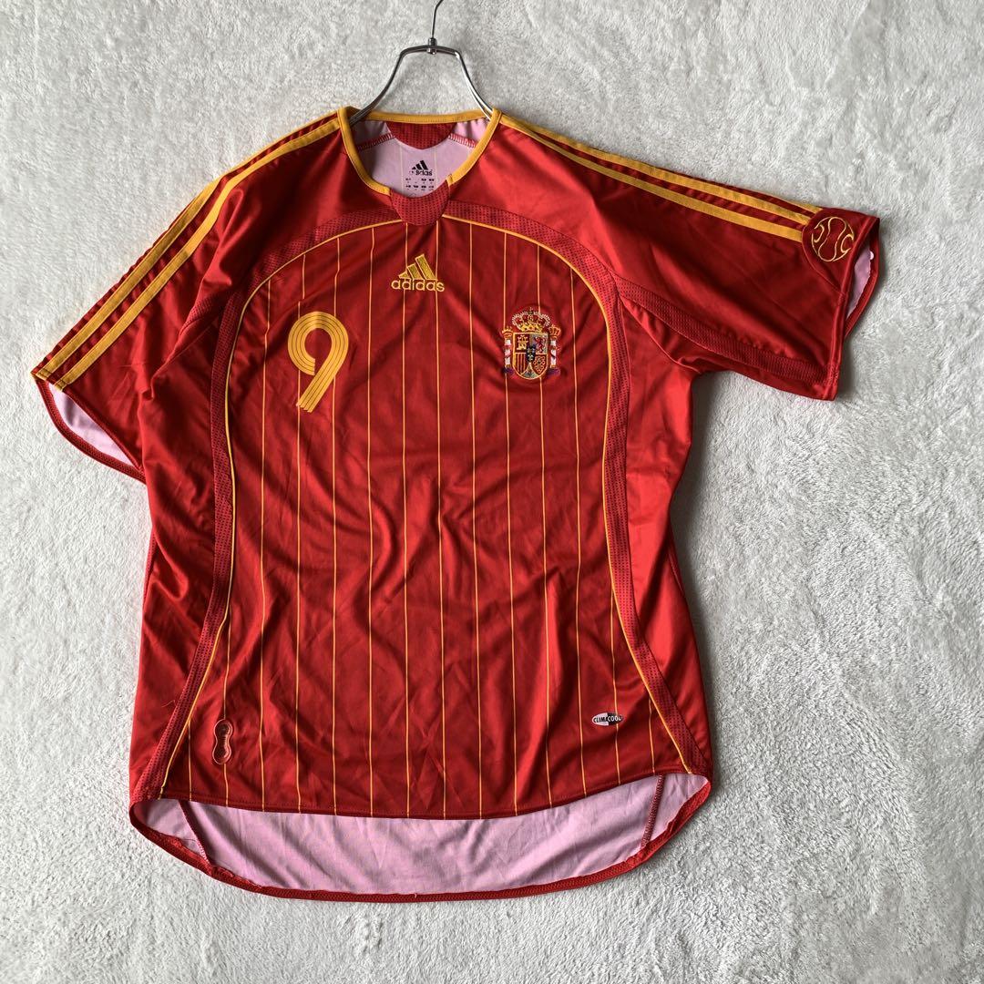 美品 スペイン代表 2006W杯 adidas ユニフォーム トーレス 9