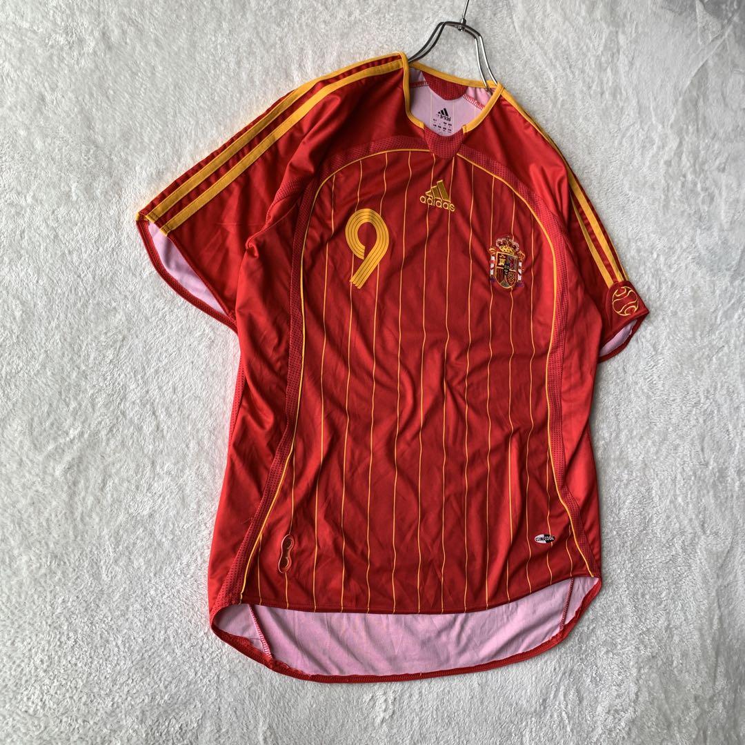 美品 スペイン代表 2006W杯 adidas ユニフォーム トーレス 9