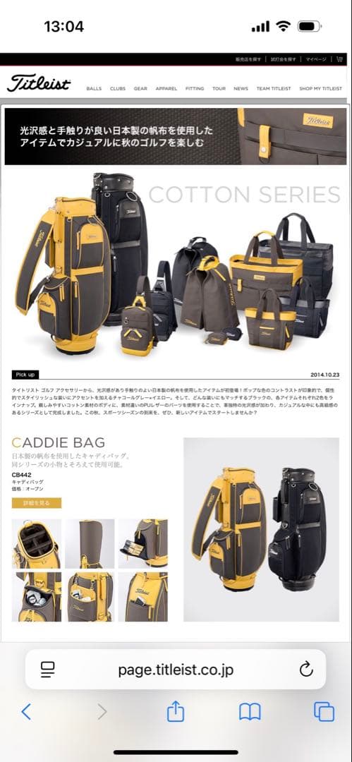 G&P さん専用 Titleist ブラック キャディバッグ フード付き