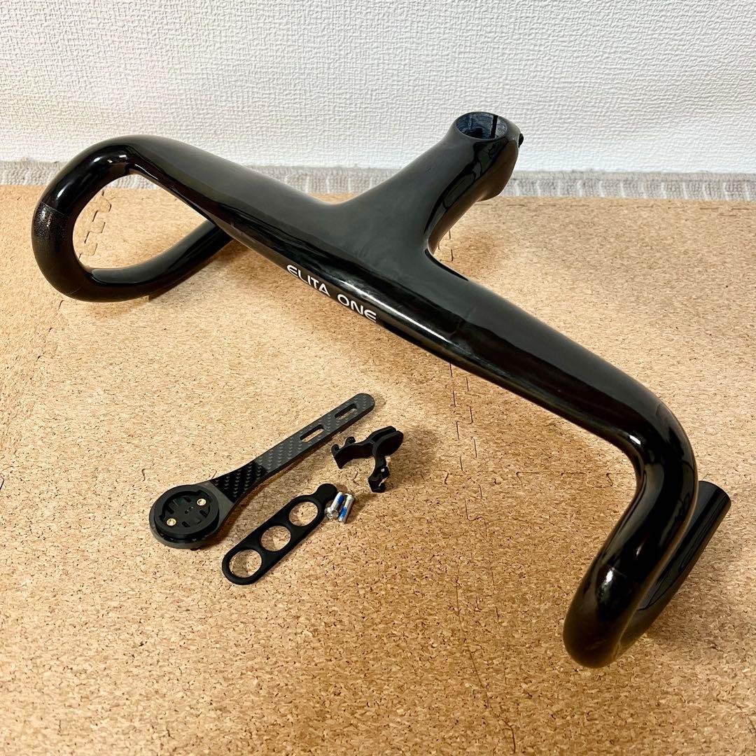 ロードバイク　一体型　カーボン　エアロ　ドロップハンドル　400-110mm