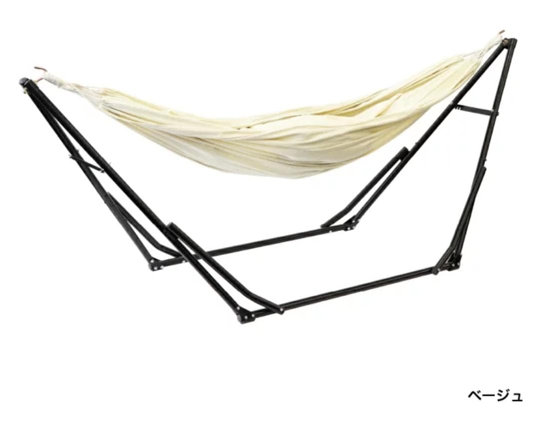 【GWお勧め☆】新品 IGNIO 3WAY ハンモック ベージュ 自立式