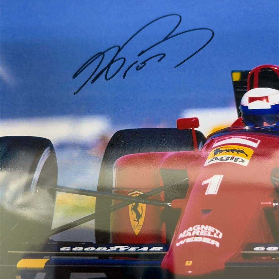 F1 レジェンド　アラン・プロスト 直筆サイン入りフォト フェラーリ　証明書付き