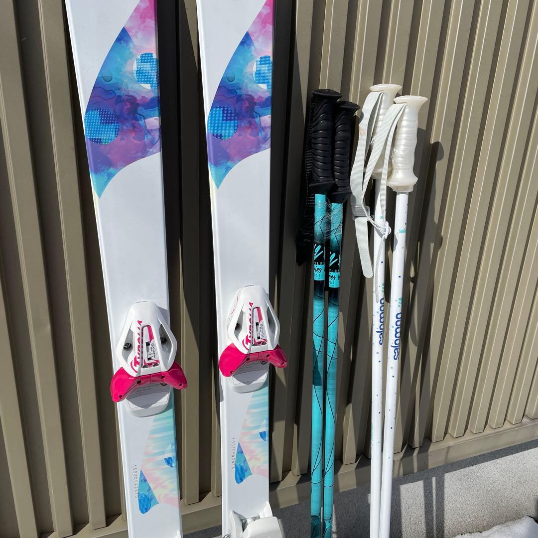 新品未使用　KAZAMA 150 スキー板　レディース　サロモン　ケーツー