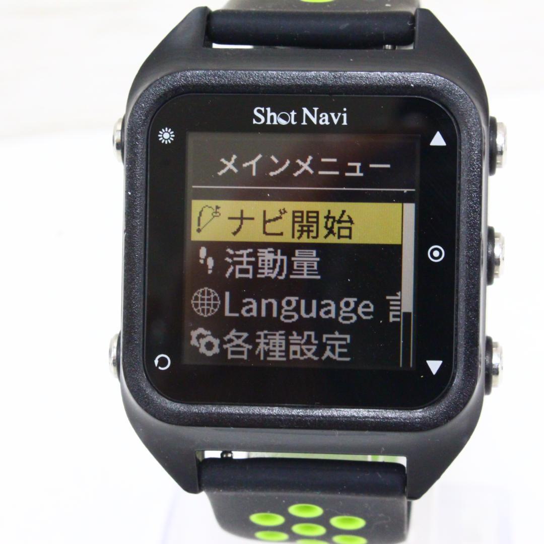 ◇美品 Shot Hug Beyond 腕時計型 GPSゴルフナビ ブラック
