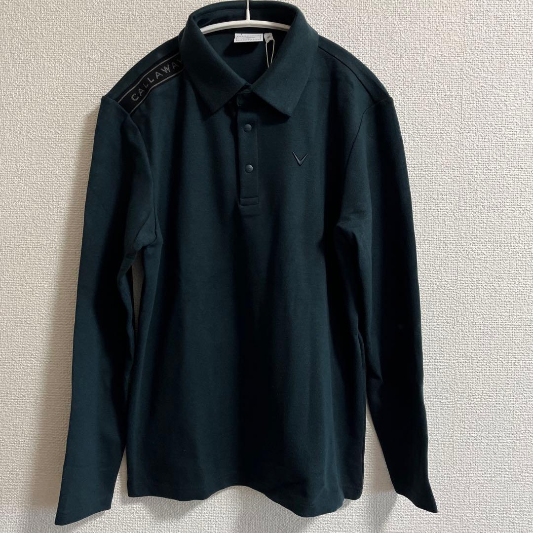 Callaway ポロシャツ サイズ95 ダークグリーン長袖