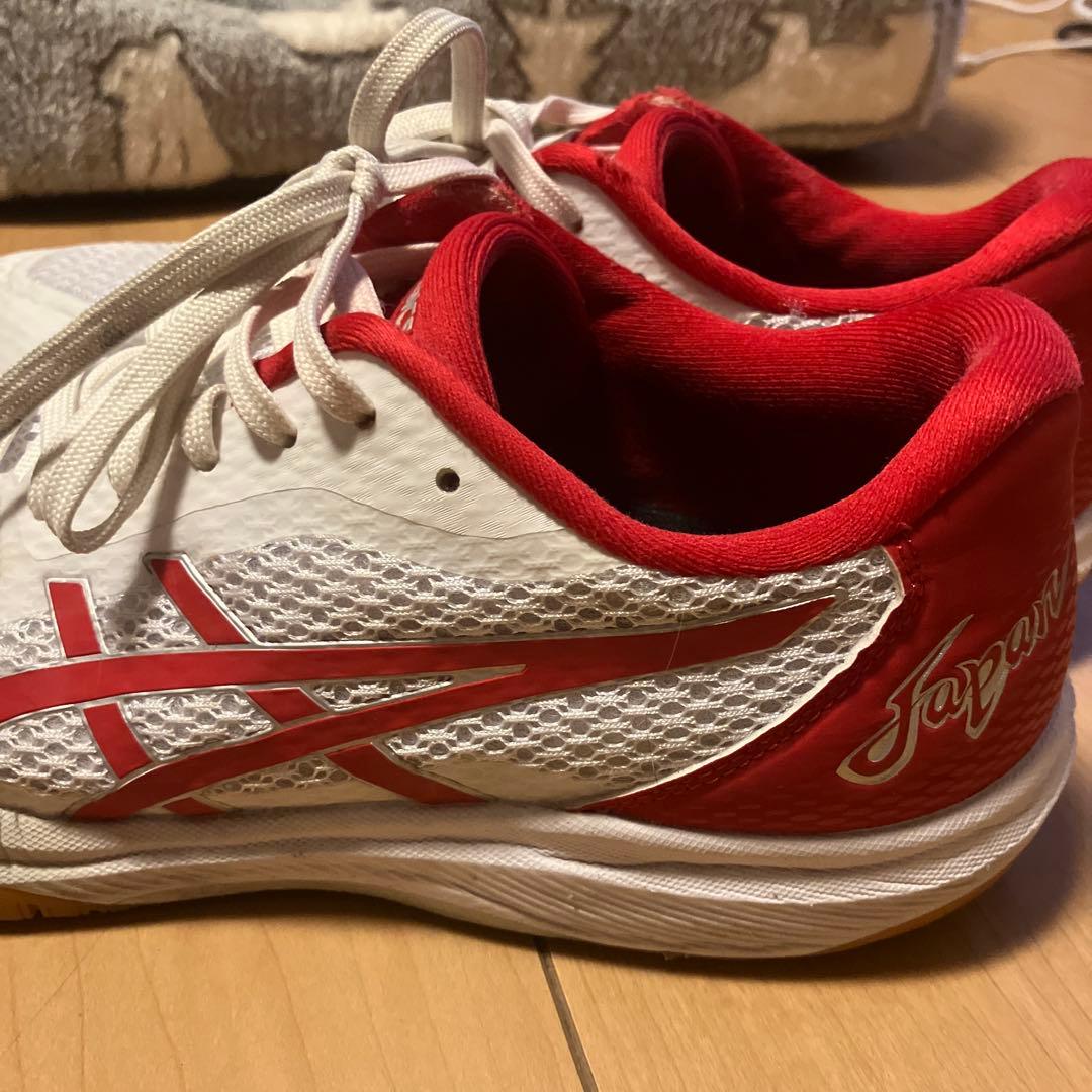 ASICS Japan バレーボールシューズ ホワイト/レッド　26.0