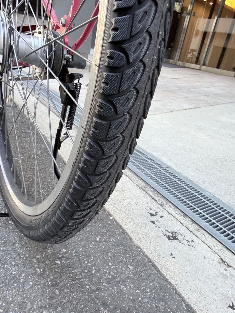 大阪府　ブリヂストン　ステップルーズ 電動アシスト自転車 ピンク