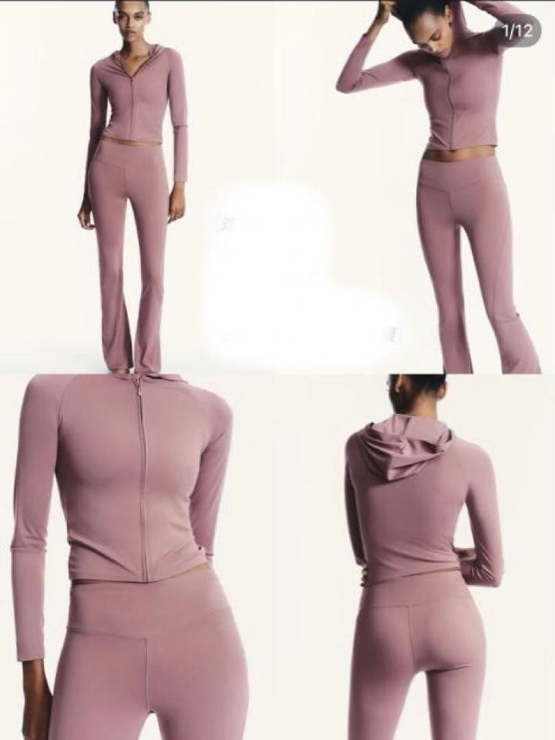 ZARA ヨガピラティスラッシュガードとヨガタンクトップセット