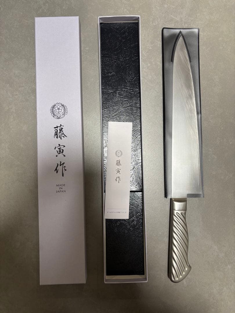 藤寅作 牛刀　& 清助刃物 柳刃包丁