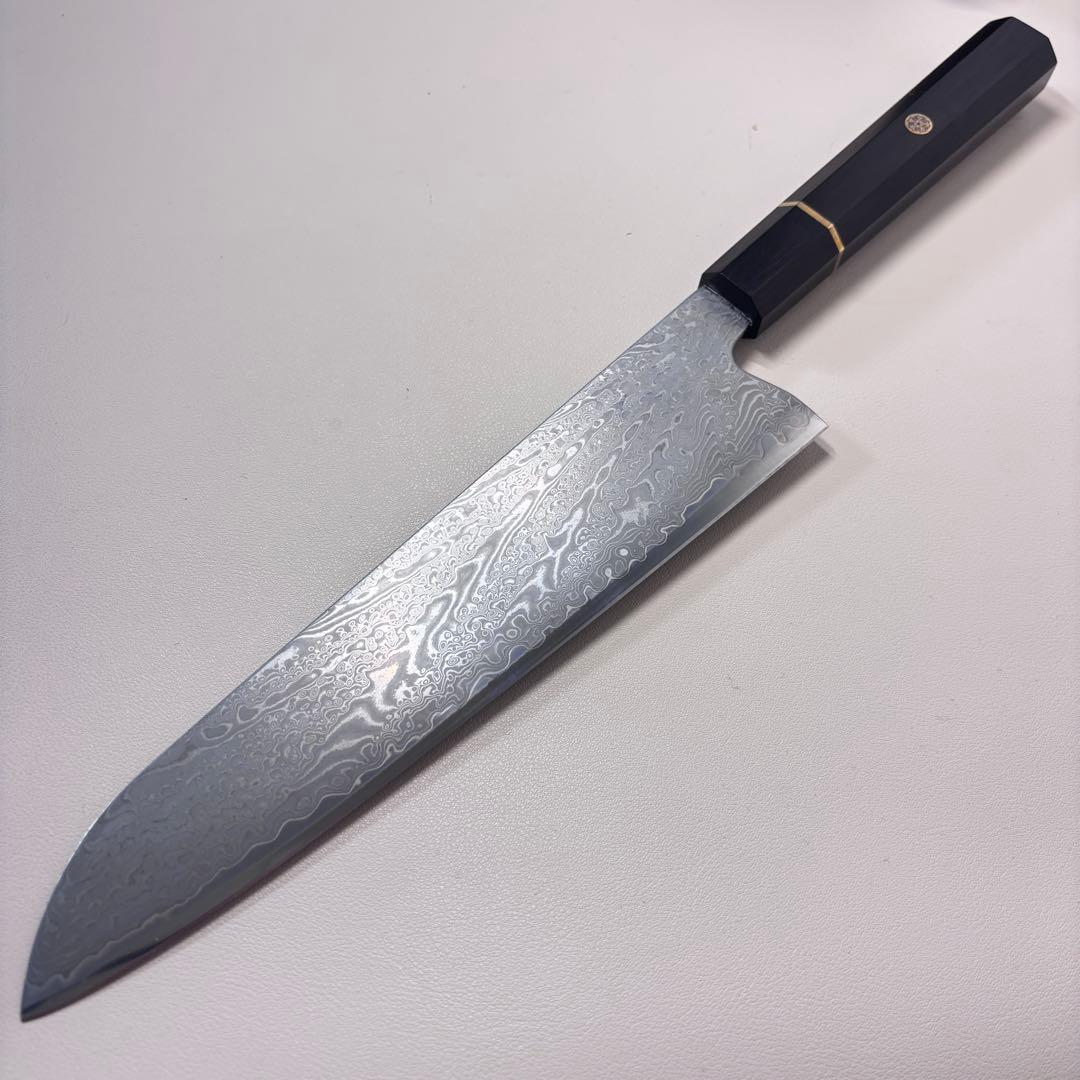 240mm 67層ダマスカスシェフナイフ 牛刀　黒檀八角柄 和包丁，