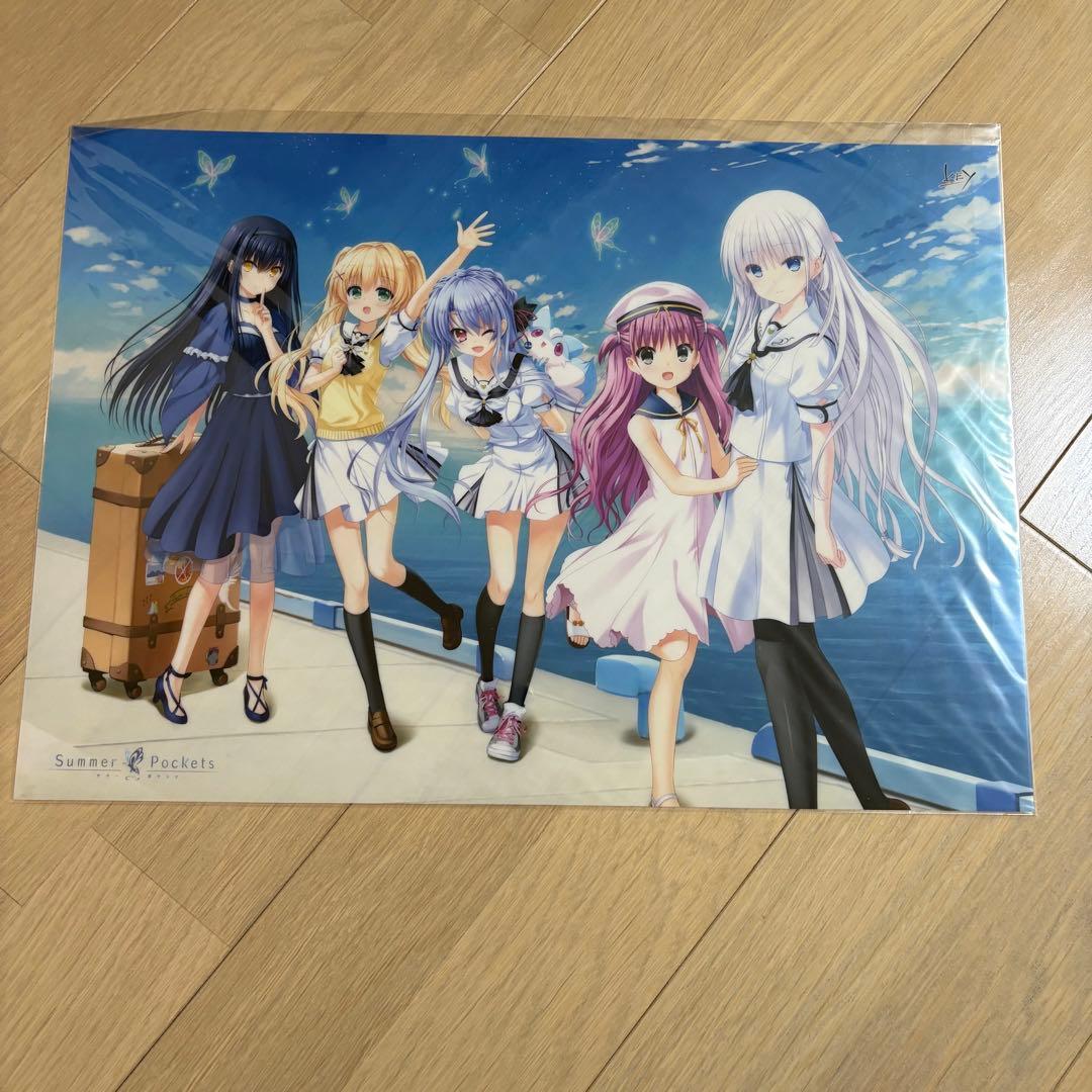 Summer Pocket key A3クリアポスター コミケ セット