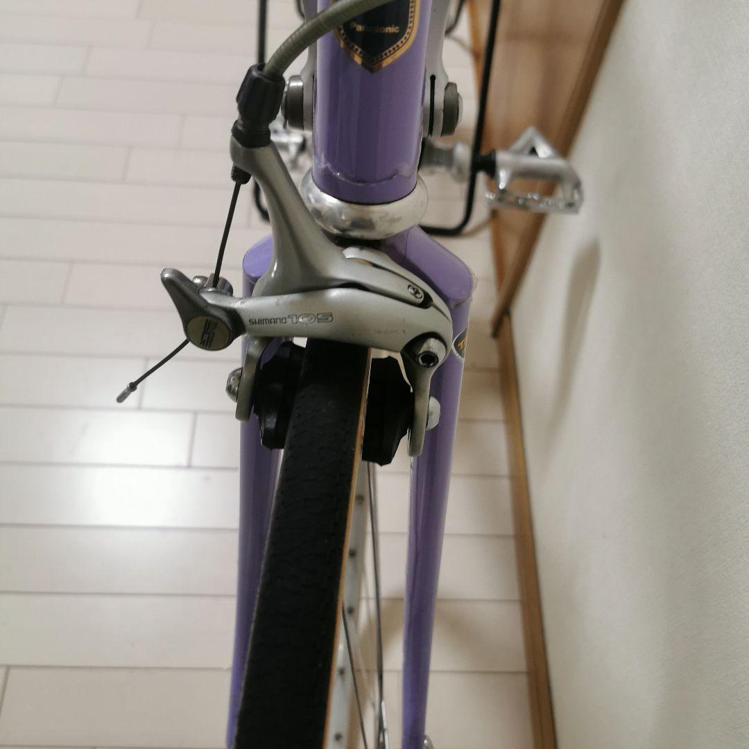 シマノ105搭載 パープルロードバイク