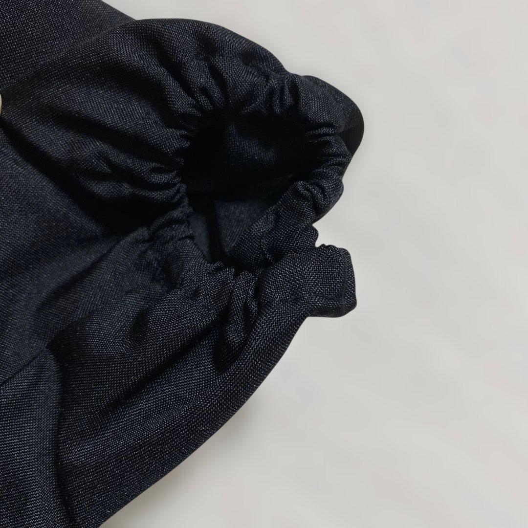 未使用新品　桂由美　YUMI KATSURA 割烹着 長袖エプロン　黒　 M