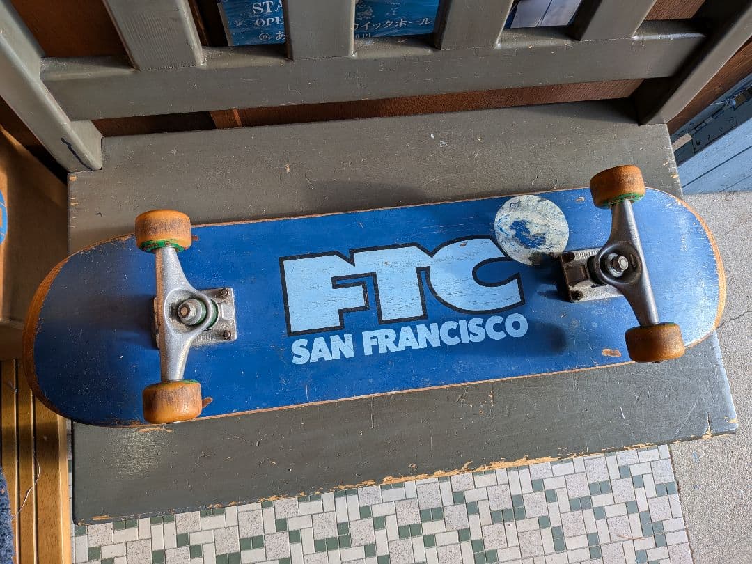 90年代 サンフランシスコ FTC ウッドスケートボード ディスプレイ用貴重品
