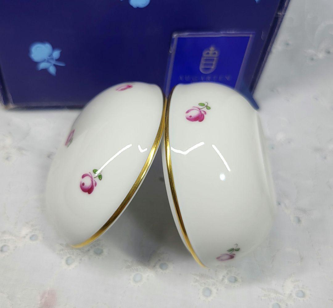 未使用★アウガルテン 小物入れ　ボンボニエール ジュエリーボックス 薔薇 花