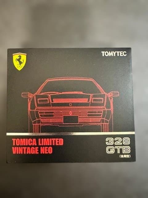 【未使用・TOMYTEC】フェラーリ 328 GTB（後期型）（赤）