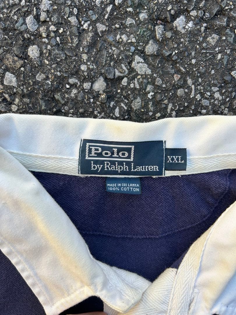 Polo by Ralph Lauren ラガーシャツ XXL ネイビー/グレー