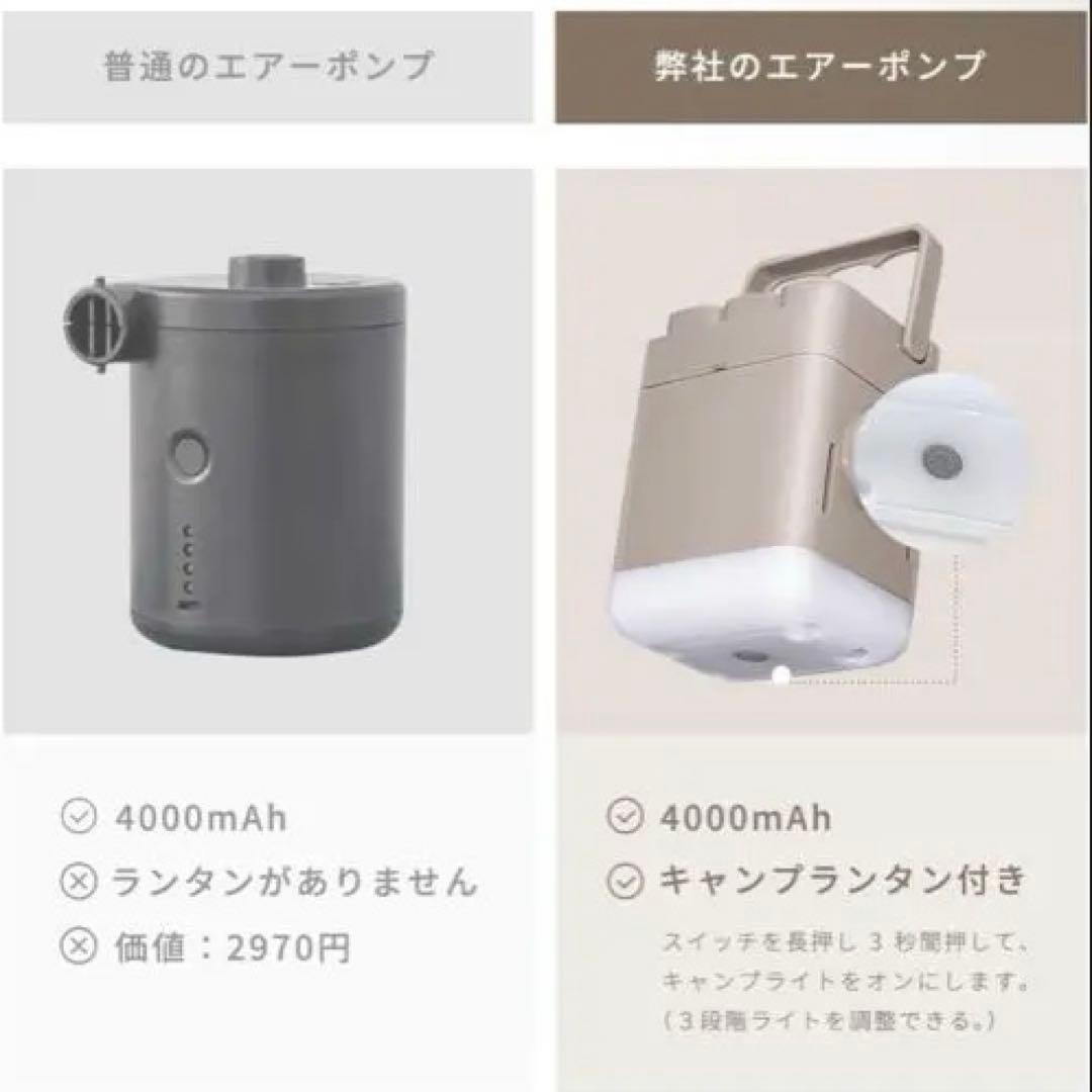 190x100x25cm エアーベッド 電動ポンプ内蔵　収納バッグ付き