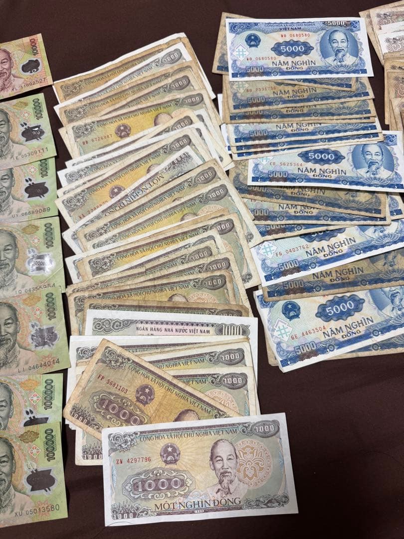 ベトナムドン　ベトナム紙幣　ベトナムお金　セット　50万ドン