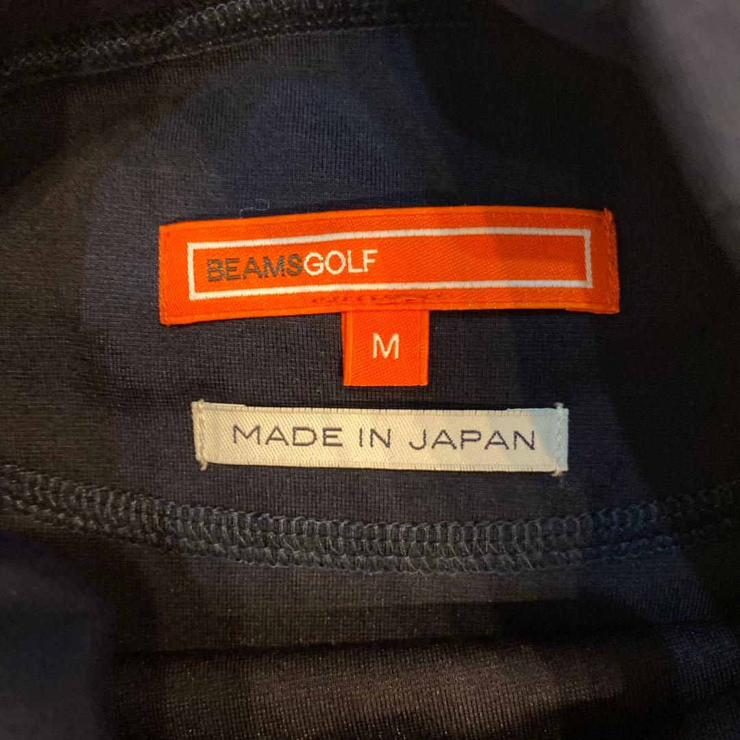 BEAMS GOLF 長袖ハイネックシャツ ネイビー　M