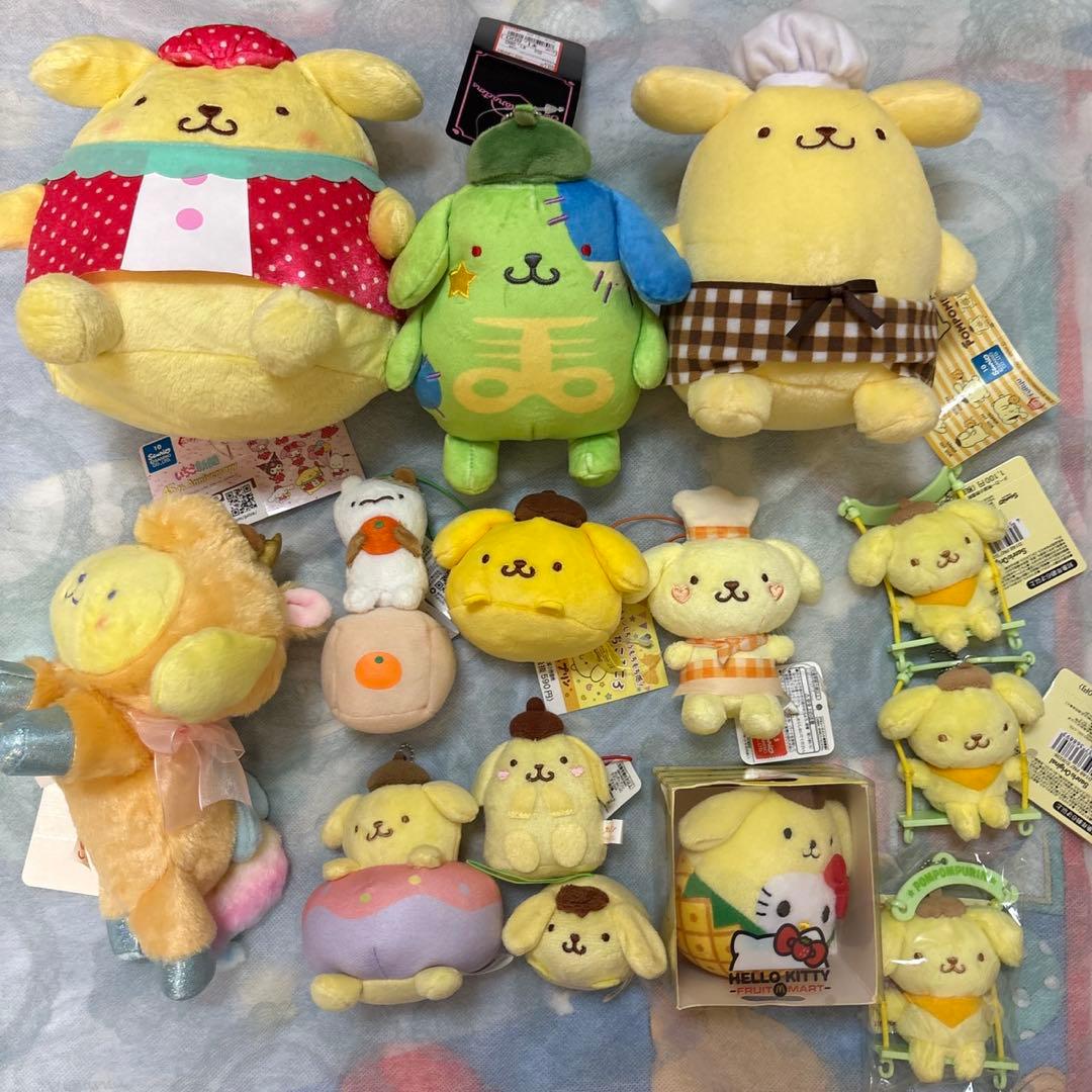 【新品】ポムポムプリン ぬいぐるみ マスコット 詰め合わせセット