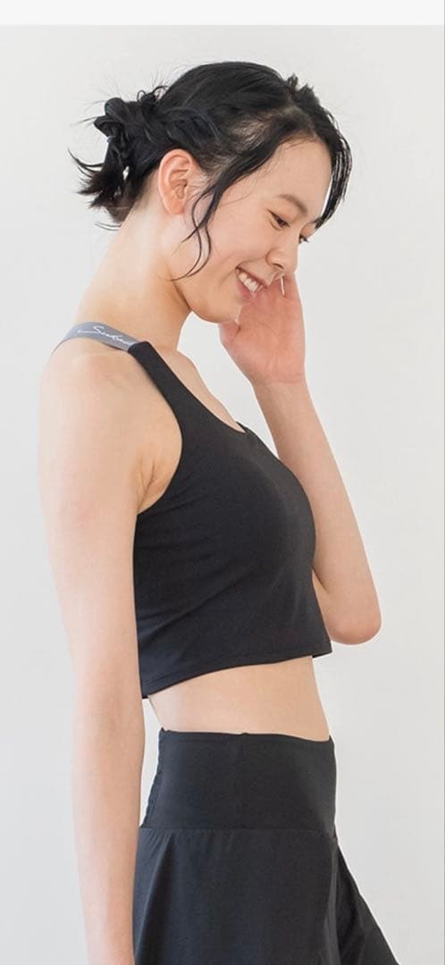 新品未開封【SUKALA】Yストラップロゴ ブラトップ　Ｌブラック　黒