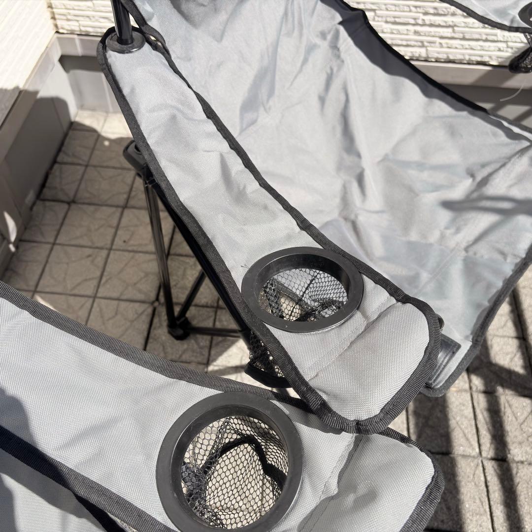 Coleman アウトドアチェア　グレー２点セット
