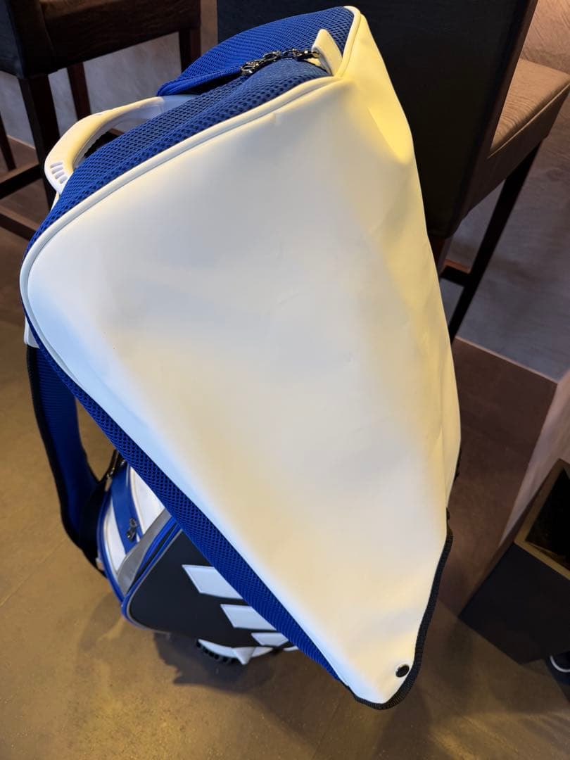 ADIDAS 中古キャディバッグ ホワイト/ブルー