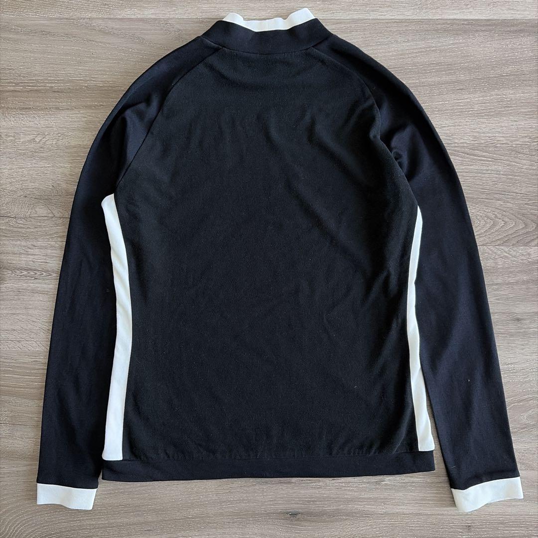 web限定☆LANVINsport ランバン モックネック長袖シャツ ゴルフ 黒
