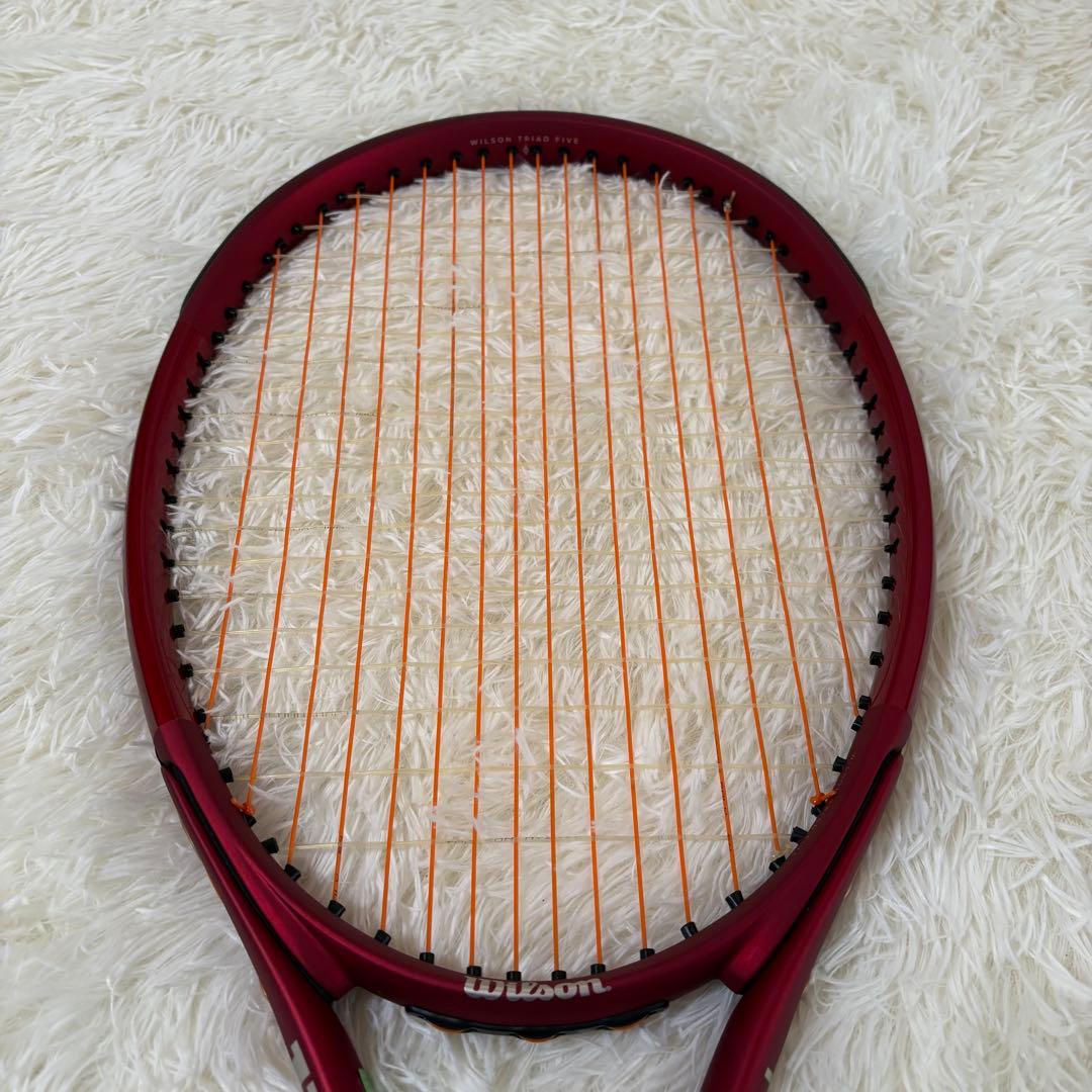 Wilson TRIAD FIVE テニスラケット 硬式用 G1 1/8 レッド